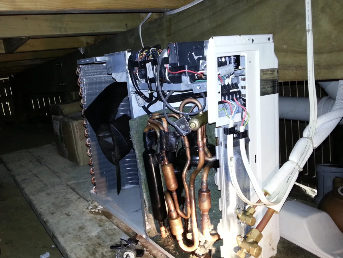 Heat pump installation photo
